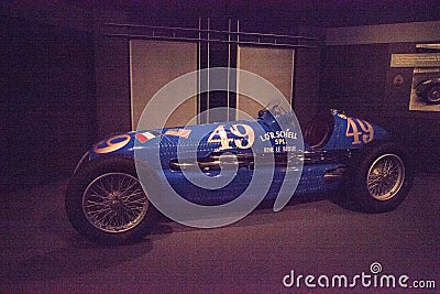 Blue 1938 Maserati 8CTF Editorial Stock Photo